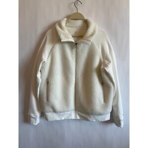 OGIO Ladies Luuma Sherpa Full-Zip Jacket Ivory Snow Color Size Large